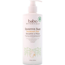 Babo Botanicals, Bébé Sensible, Shampoing et Lotion Lavante, Sans Parfum, 16 fl oz (473 ml)