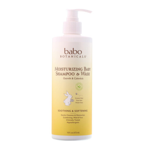 Babo Botanicals, Xampu e Lavar, Aveia e Calêndula, 16 fl oz (473 ml) 2