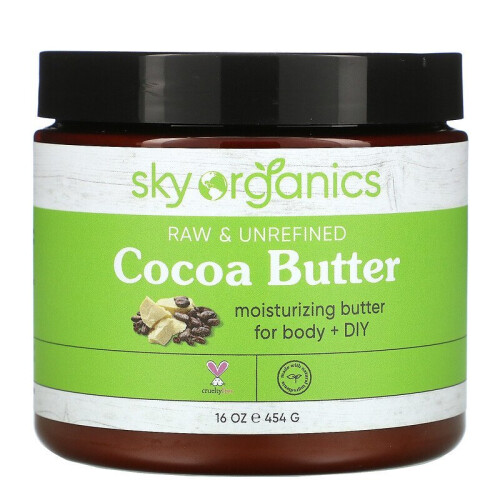 Sky Organics, Roh & Unraffiniert Kakaobutter, 16 oz (454 g)