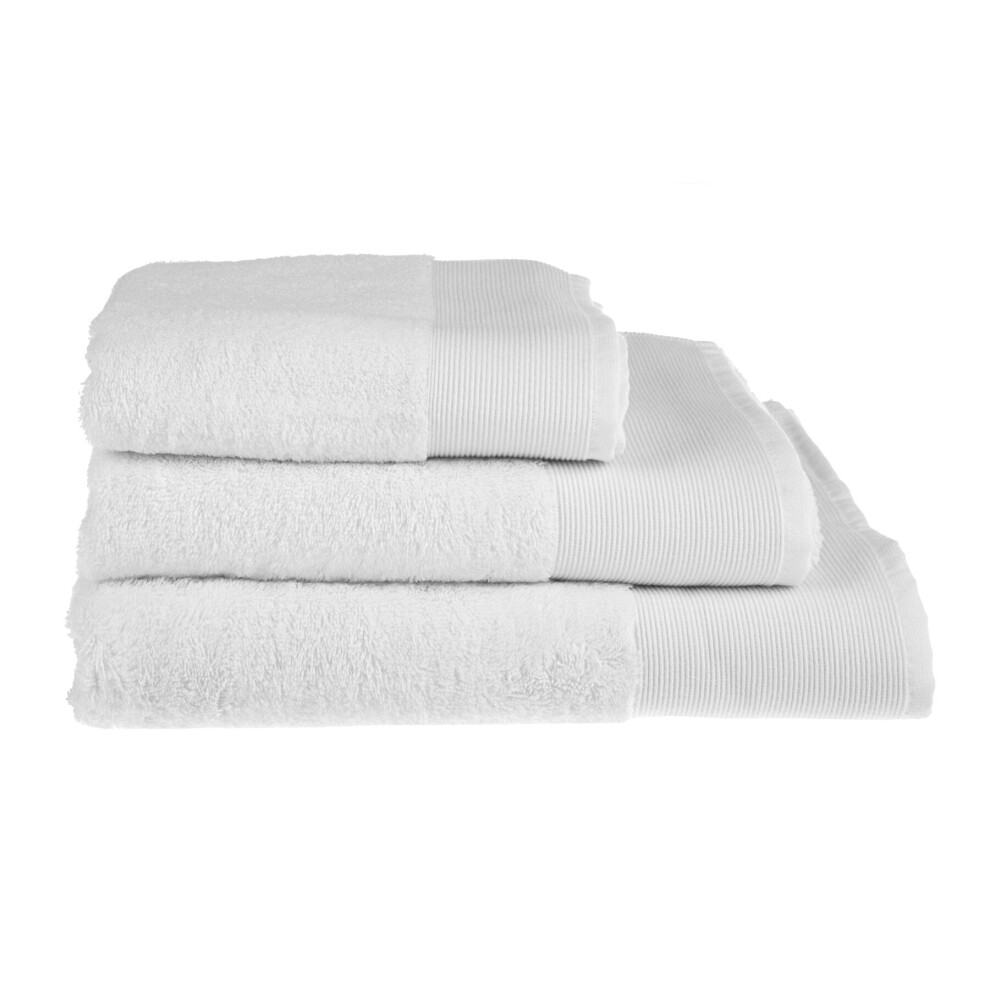 Allure Bath Fashions (, Hand Towel) Allure Marlborough Luxury Cotton Bamboo Towels 550Gsm White