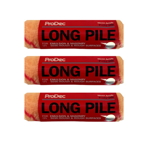 ProDec 9" x 1.5" Long Pile Roller Sleeves - 3 PACK