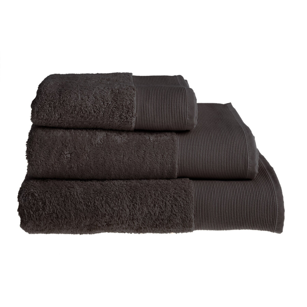Allure Bath Fashions (Graphite, Bath Sheet) Allure Marlborough Luxury Cotton Bamboo Towels 550Gsm Black