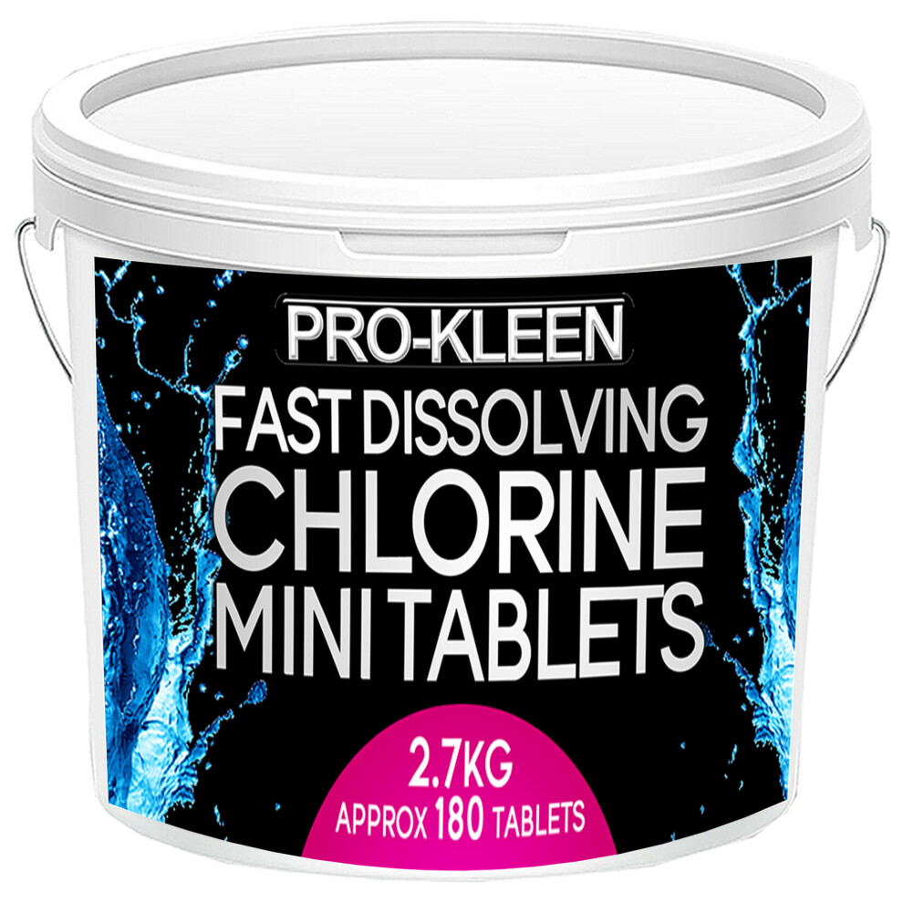 (1 x 180 Tablet Tub*) Stabilised Chlorine Fast Dissolving Mini Tablets