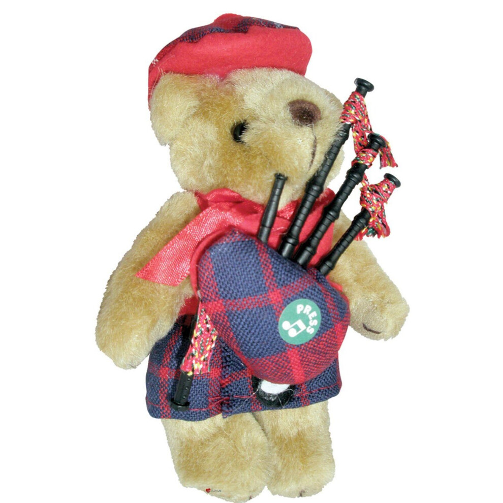 I Luv Ltd Hamilton Tartan Musical Teddy Bear Scottish Gift, Made In Scotland