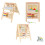 7 in 1 Kids Educational Easel Blackboard Multi-Activity Drawing Board Alphabet 1