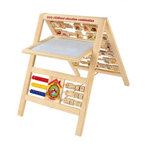 7 in 1 Kids Educational Easel Blackboard Multi-Activity Drawing Board Alphabet 1