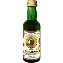 MacLennan Clan Crest Miniature Whisky Collectable 5cl Bottle, Made in Scotland