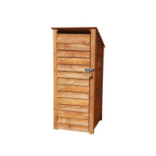 (6ft, Rustic Brown) Wooden Tool Store - Reverse Roof (L-79cm, H-126cm / 180cm, W-81cm)