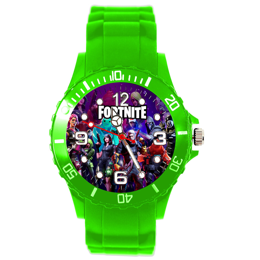 Green Silicone Watch for FORTNITE Fans