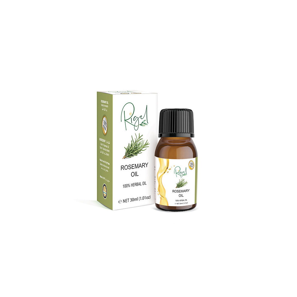 Rigel 100% Herbal Rosemary Oil - Pure Essential Oil For Hair Growth & Scalp Care 30Ml