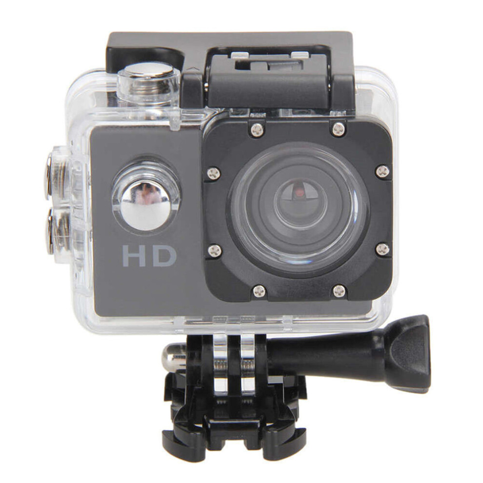 (Black) 4K Waterproof Outdoor Sports Camera Sports DV 