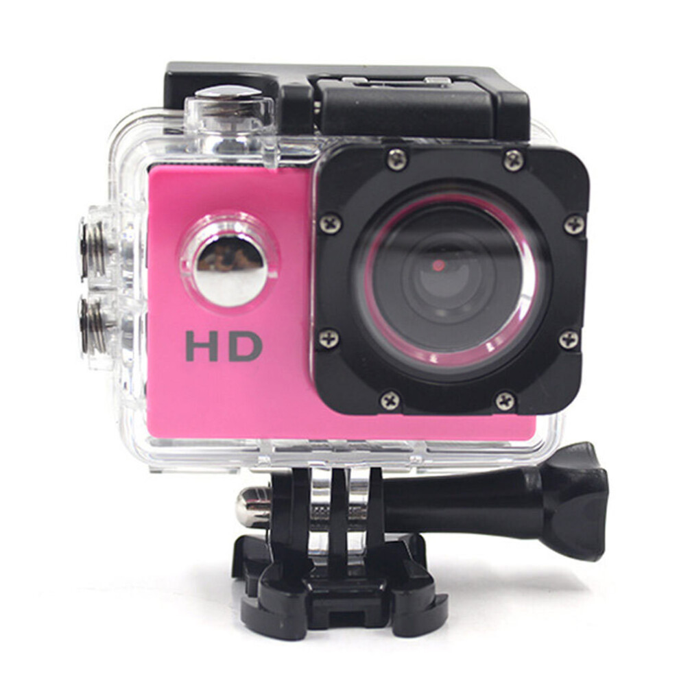 (Pink) 4K Waterproof Outdoor Sports Camera Sports DV 
