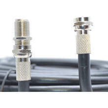 (2 Meter, Black) Viewi Coax Cable For Virgin Media, Sky TV, Broadband Extension and Tivo & Superhub