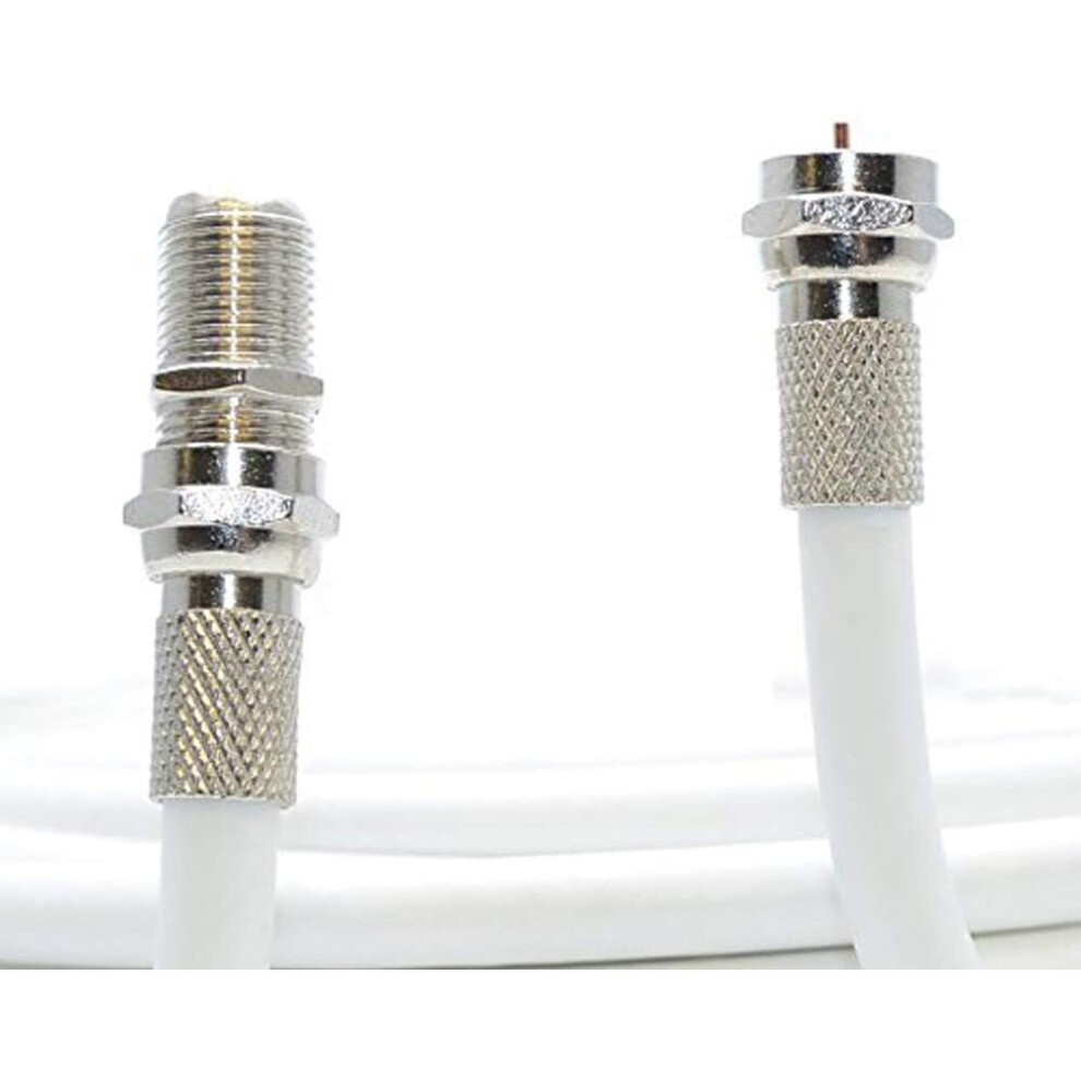 (30 Meter, White) Viewi Coax Cable For Virgin Media, Sky TV, Broadband Extension and Tivo & Superhub