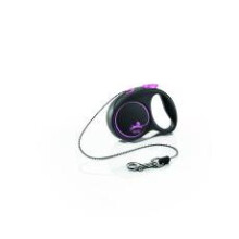 Flexi Black Design Cord Xs Pink 3m 1-8kg (10ft 1-18lbs)