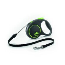 Flexi Black Design Cord M Green 5m 1-20kg (16ft 1-44lbs)