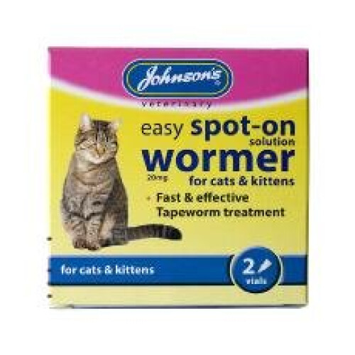 Johnson's Veterinary Johnson's Easy Spot-on Wormer For Cats 2 Pipette