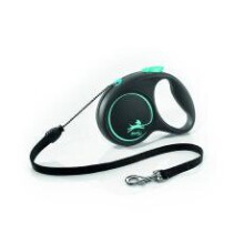 Flexi Black Design Cord M Blue 5m 1-20kg (16ft 1-44lbs)