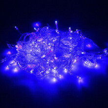 (10M 100 LED Blue?Christmas Decorated Lamp, 220V Plug With UK Adapter) Fairy String Lights 100 LED Christmas Lights Xmas Tree Indoor & Outdoor Garden Decor