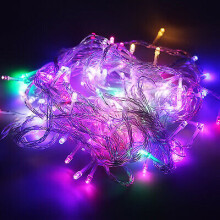 (10M 100 LED Multi-Colour?Home House Décor Lighting, 220V Plug With UK Adapter) Fairy String Lights 100 LED Christmas Lights Xmas Tree Indoor & Outdoor Garden Decor
