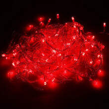 (10M 100 LED Red?Waterproof Halloween Light, 220V Plug With UK Adapter) Fairy String Lights 100 LED Christmas Lights Xmas Tree Indoor & Outdoor Garden Decor
