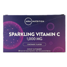 MRM, Sparkling Vitamin C, Lemonade, 1000 mg, 30 Packets, 6g