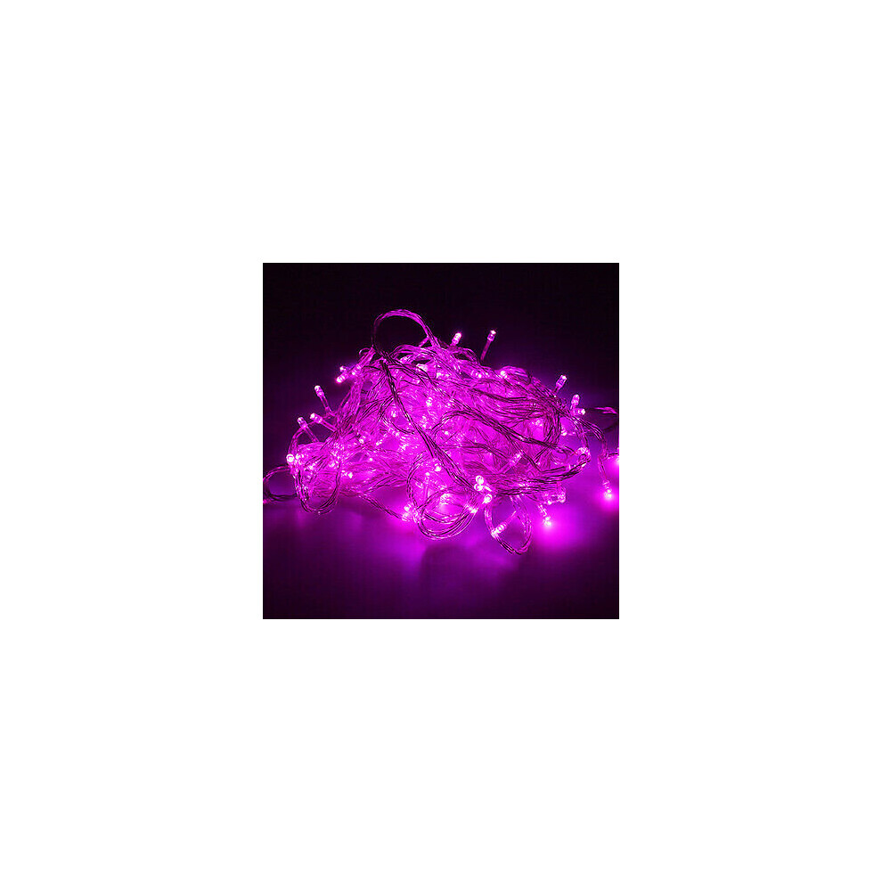 (10M 100 LED Pink?Twinkle String LED Light, 220V Plug With UK Adapter) Fairy String Lights 100 LED Christmas Lights Xmas Tree Indoor & Outdoor Garden Decor