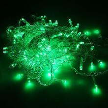 (10M 100 LED Green?Xmas Tree Decorations Tree light, 220V Plug With UK Adapter) Fairy String Lights 100 LED Christmas Lights Xmas Tree Indoor & Outdoor Garden Decor