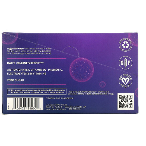 MRM, Sparkling Vitamin C, Lemonade, 1000 mg, 30 Packets, 6g 2