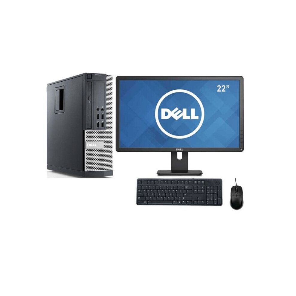 Dell Optiplex Business Bundle Core i3 PC 22 Inch Monitor, Windows 10