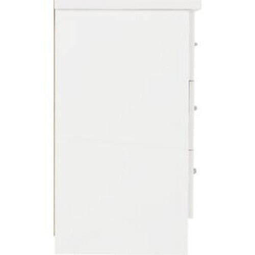Seconique Nevada 3 Drawer Chest White Gloss 1