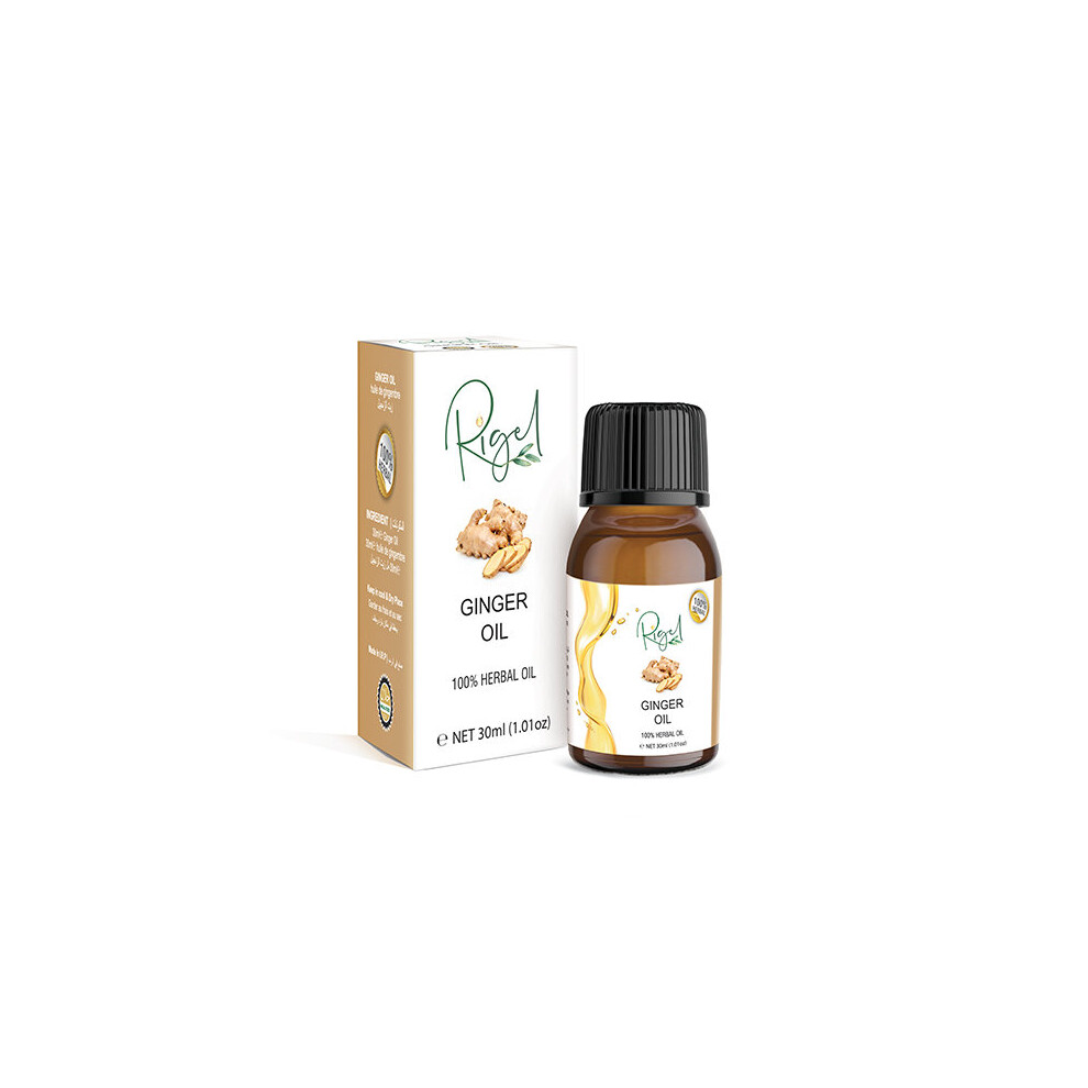Rigel - 100% Pure Ginger Oil | Best Treatment Oil For Face, Body & Hair - 30Ml
