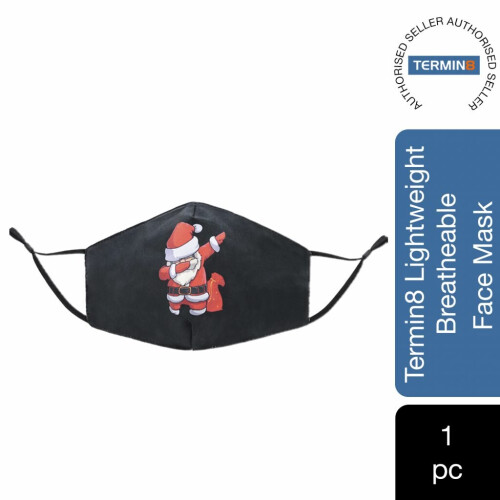 3x Termin8 Merry Christmas Design Breatheable Masks- Design 9