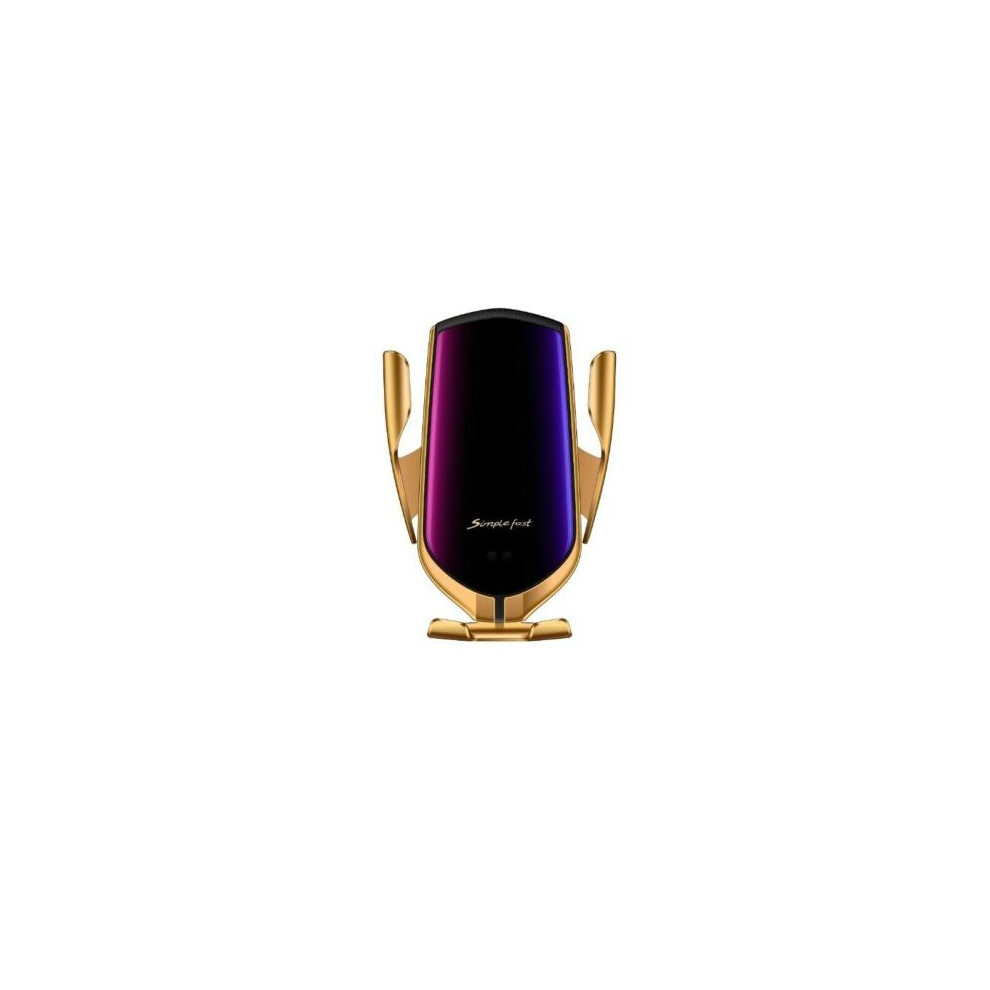 (Gold) Smart Sensor Wireless Car Charger R2 Qi Fast Automatic Phone Holder Gold 5056338520005