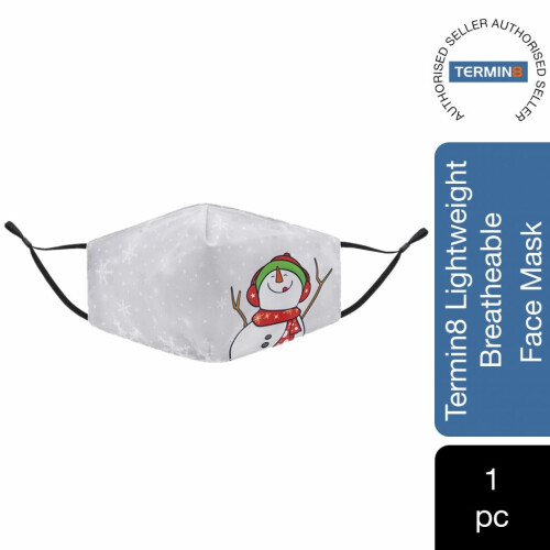 3x Termin8 Christmas Design Breatheable Mask- Design- 2