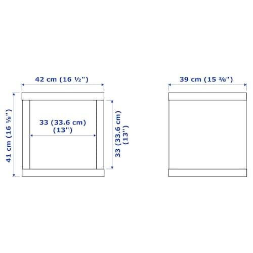 IKEA KALLAX 1 Cube Storage Bookcase Square Shelving Unit, White 2