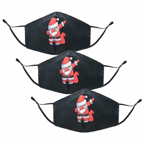 3x Termin8 Merry Christmas Design Breatheable Masks- Design 9 2