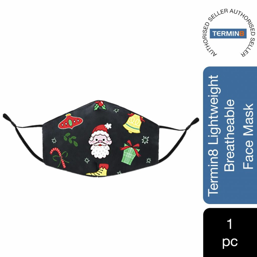 3X Termin8 Merry Christmas Design Breatheable Masks- Design 12 5056184031663