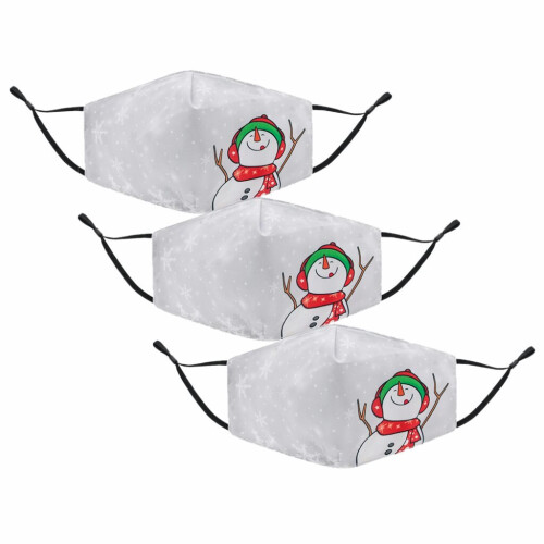 3x Termin8 Christmas Design Breatheable Mask- Design- 2 2