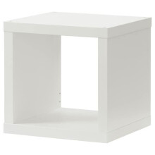 IKEA KALLAX 1 Cube Storage Bookcase Square Shelving Unit, White