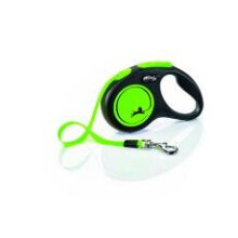 Flexi New Neon Tape S Green 5m 1-15kg (16ft 1-33lbs)