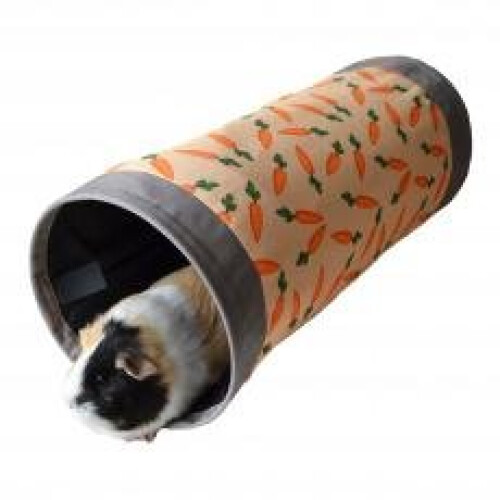 Rosewood Snuggles Carrot Fabric Tunnel 50x22x22cm