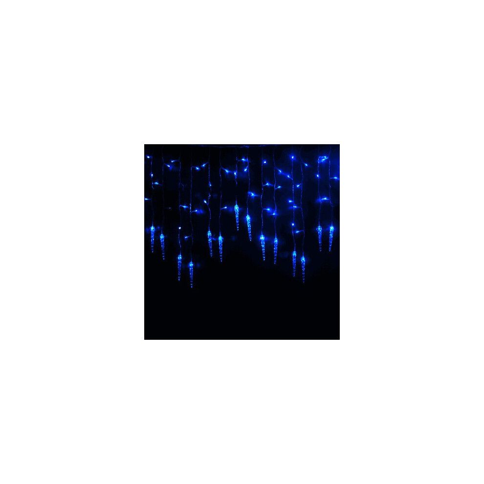 (Blue) Christmas Led Warm White / White Snowing Icicle Party Wedding Xmas Outdoor Light