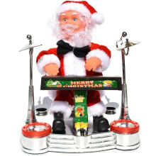 (Play Piano Santa) Christmas Electric Music Singing Santa Claus Doll Toys Xmas Ornament Decor Doll