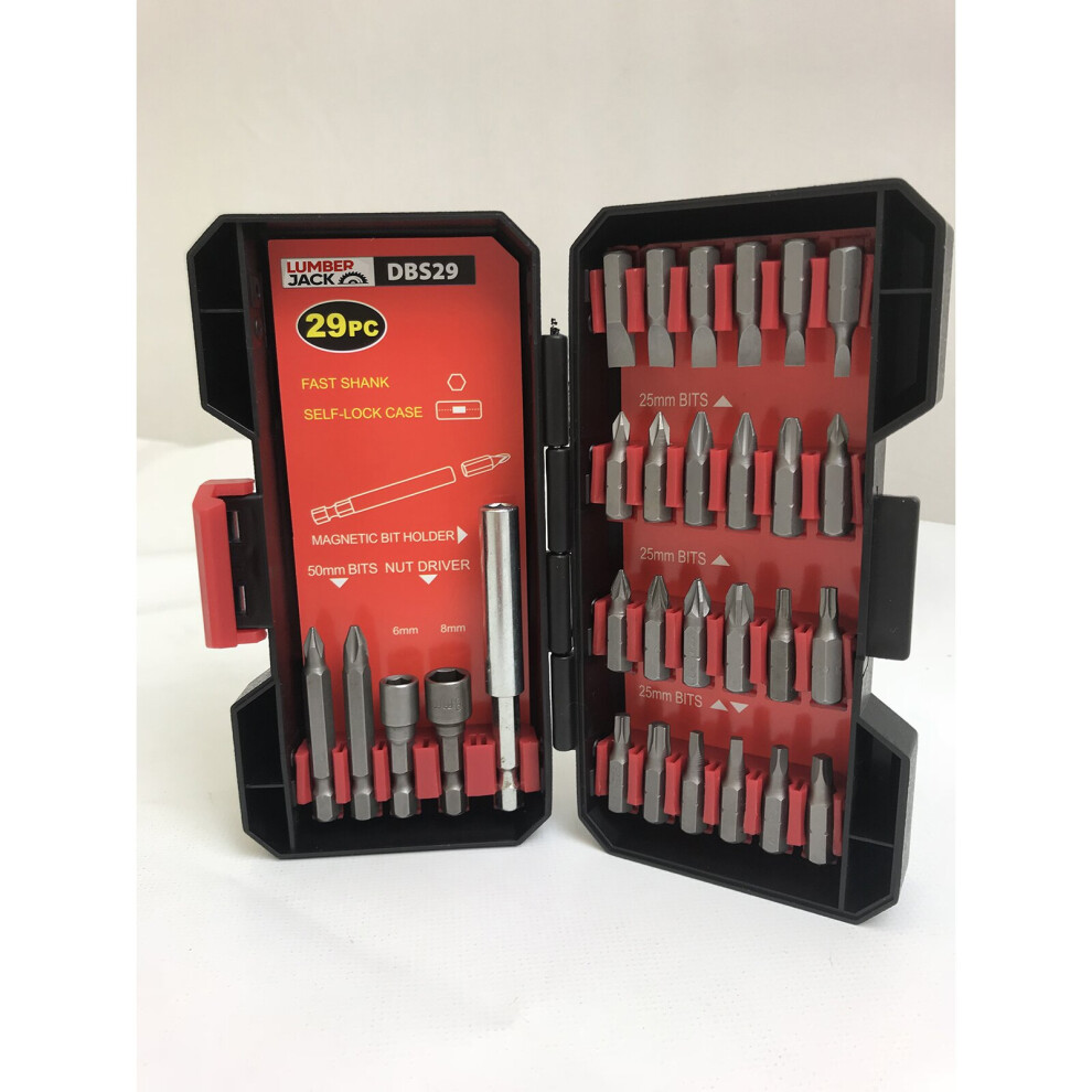29 Pc Drill Driver Bits Set With Magnetic Bit Holder 5060504000772