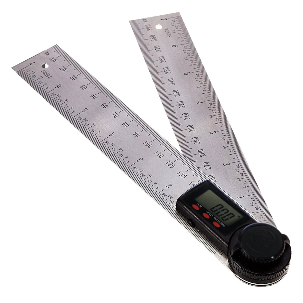 Digital LCD Angle Finder Stainless Steel Rule Trend 400mm