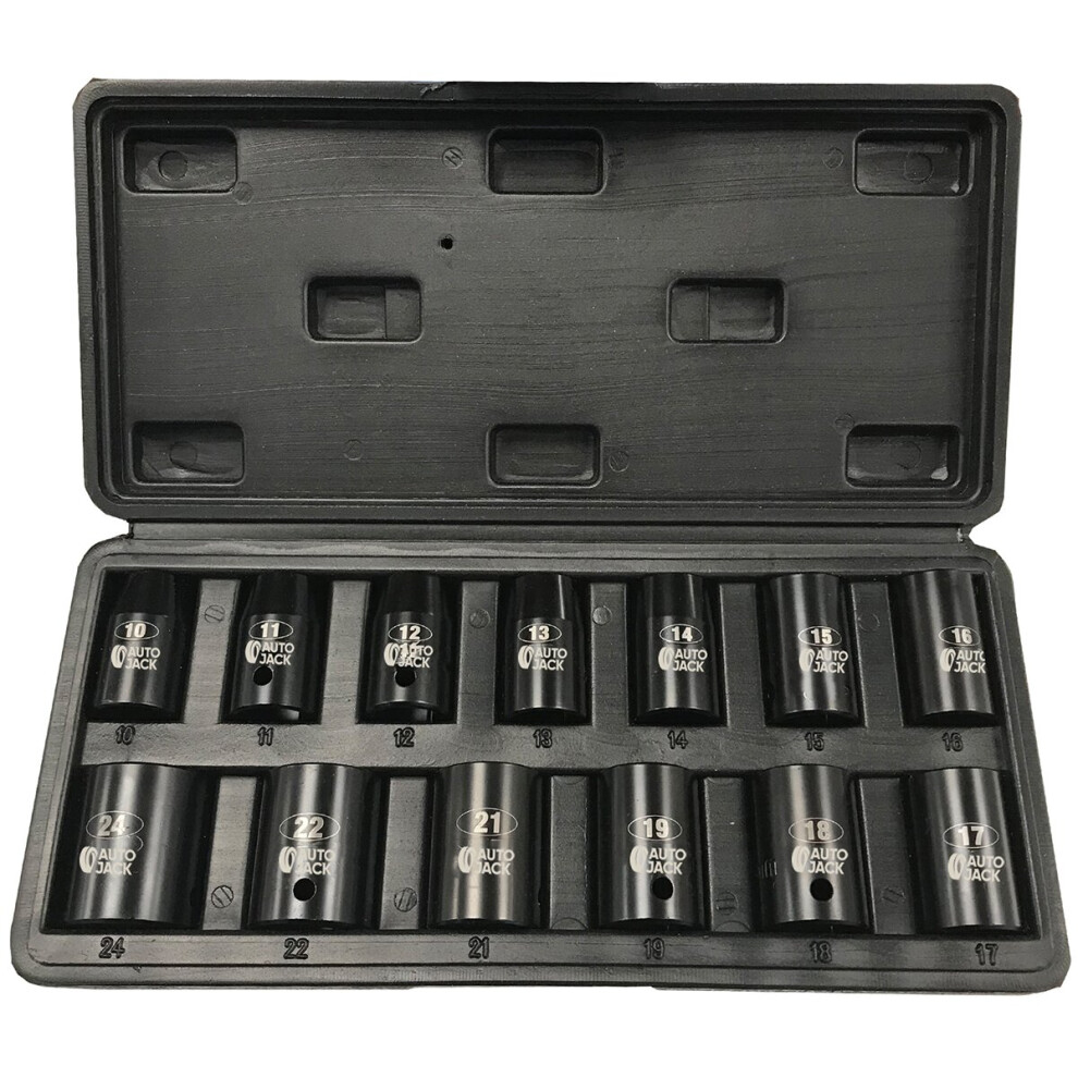 Autojack Heavy Duty 8Pc Impact Wrench Socket Adaptor 5060504000253