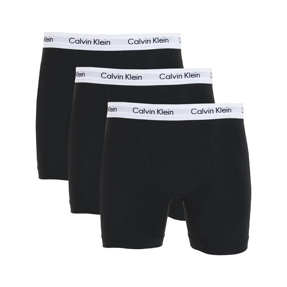 Calvin Klein Men’s 3 Pack Boxer Briefs with Logo Waistband - Image 3