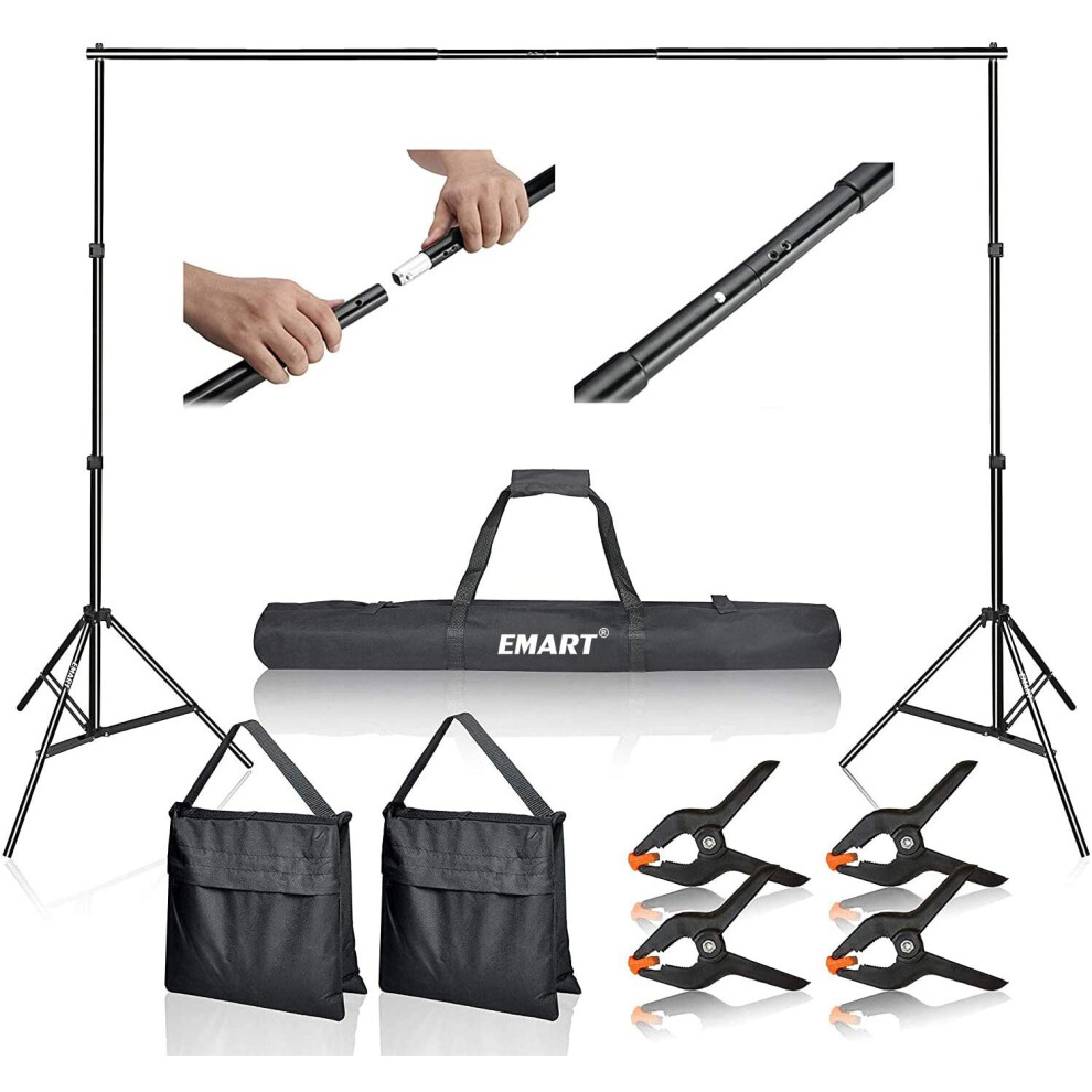 Emart Photo Video Studio 10Ft Adjustable Background Stand