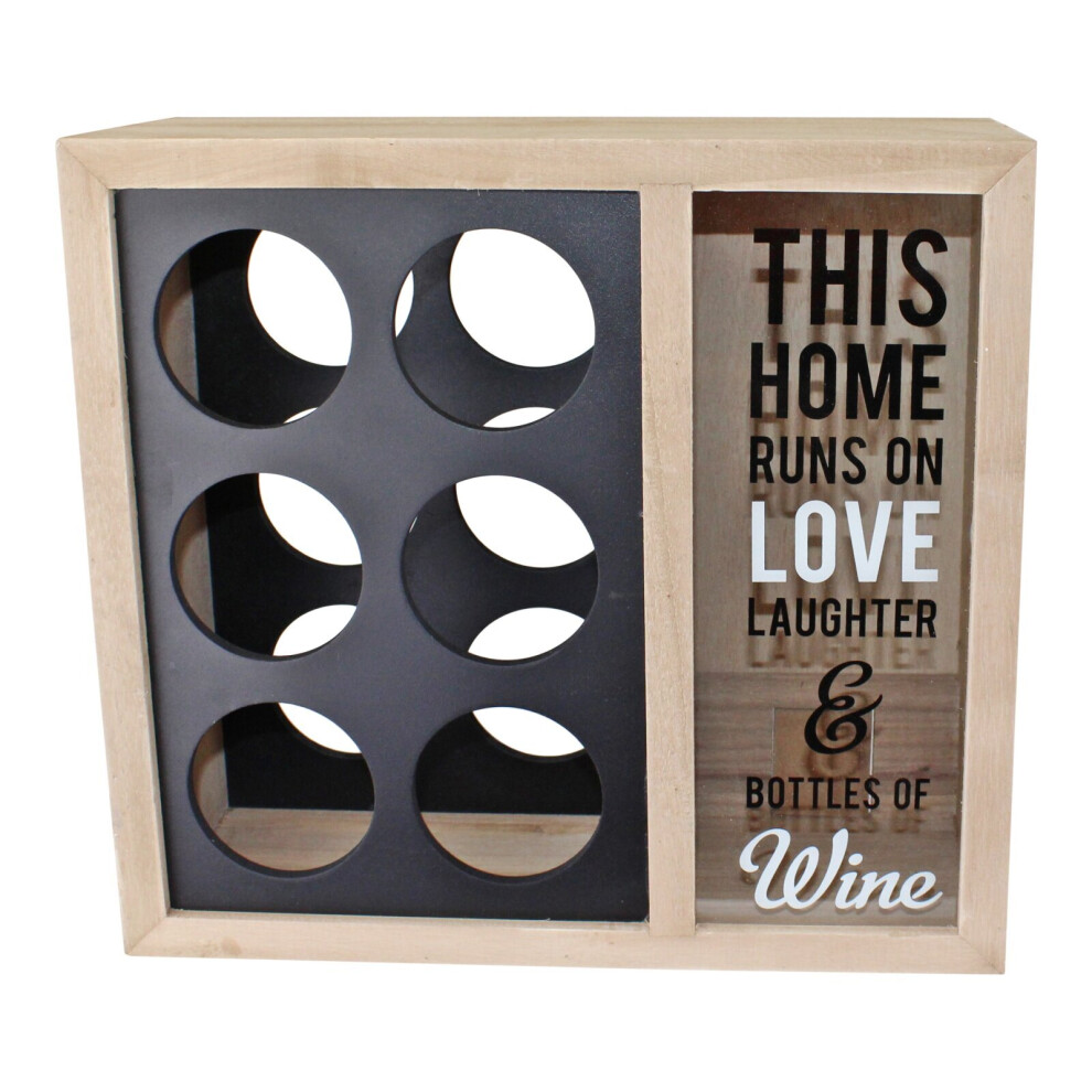 6 Bottle Wine Holder With Cork Storage-image-OPC-P6GYNWY-NEW